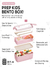 Imagen de Lunch Box estilo Japonés de 2 niveles con cuchara y tenedor largos de fibra de trigo 750ml