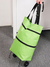 Bolsa plegable con llantas para el supermercado - tienda en línea