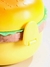 Toper en forma de Hamburguesa de doble nivel y con cuchara