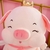 Cerdito de peluche Mega con corona y alas de ángel