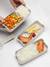 Imagen de Lunch Box 3 niveles toper con cuchara y tenedor largos de fibra de trigo 900ml