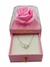 Rosa Eterna Alhajero para novia o mamá + Collar con diseño de Corazones - comprar en línea