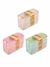 Lunch Box estilo Japonés de 3 niveles con cuchara y tenedor largos de fibra de trigo 900 ml
