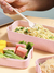 Lunch Box 3 niveles toper con cuchara y tenedor largos de fibra de trigo 900ml - comprar en línea