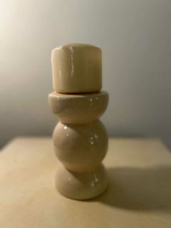 Candelabro de Cerámica Crudo en internet