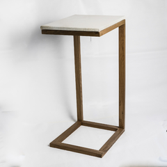 Mesitas de arrime pergamino y madera - LARO