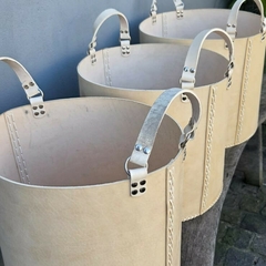 Canasto Cuero Crudo - comprar online