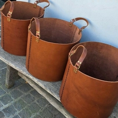 Canasto Cuero Suela