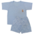 PIJAMA CURTO COM MANGA ÂNCORA AZUL CLARO - comprar online