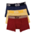CUECA BOXER INFANTIL MODAL MARINHO - AMARELO - VINHO - comprar online