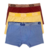 CUECA BOXER INFANTIL MODAL VINHO - AMARELO - AZUL - comprar online
