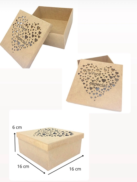 caixa mdf você é especial