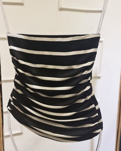 blusa franzida listrada (disponivel em 3 cores) na internet