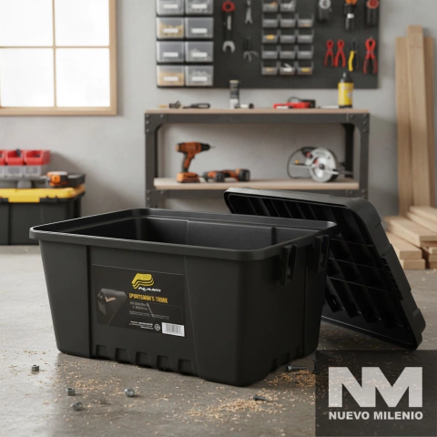 Baúl Plástico Plano Molding | Caja de Herramientas para Camioneta 53 Litros