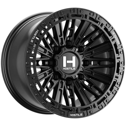 JOGO DE RODAS ARO 18X9 HOSTILE Mojave BLACK 8x165 OFFSET 0