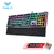 Imagem do Novo teclado mecânico para jogos retrô redondo brilhante teclado retroiluminado usb com fio 104 teclado para jogos anti-fantasma para computador portátil