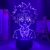 Anime 3D Lâmpada Killua Hunter X Hunter Killua Led Light Hxh Led Night Light Presente Acrílico Neon Fofo Decoração do Quarto das Crianças - comprar online