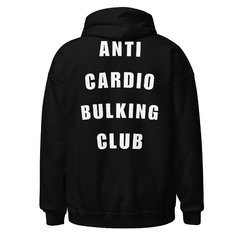 Casaco com capuz unissex com logo - Anti Cardio Bulking Club na internet