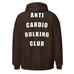 Imagem do Casaco com capuz unissex com logo - Anti Cardio Bulking Club
