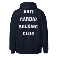 Imagem do Casaco com capuz unissex com logo - Anti Cardio Bulking Club