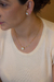 Imagem do Conjunto Colar e Brinco Detalhes Inspiração Trevo Banhado em Ouro 18 ou Ródio Branco
