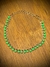 Pulseira com Detalhes de Bolinhas Esmaltadas em Tons de Verde Banhada em Ouro 18k - comprar online