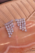 Brinco Earcuff com Franjas em Cristais Banhado em Ouro 18k ou Prata
