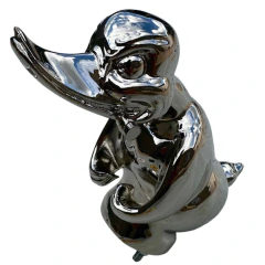 Réplica perfeita do pato do Ornamento de Capô Convoy Duck do filme A prova de morte, "Death Proof" de Quentin Tarantino.