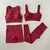 Combo 4 (2 Conjuntos) Seamless - Cherry