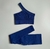 Conjunto Top' Transversal e Legging - MARINHO