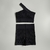 Conjunto Top Transversal e Shorts - PRETO