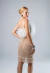 Saia Midi Emerald Glam em Tule Bordado branca - THERESA