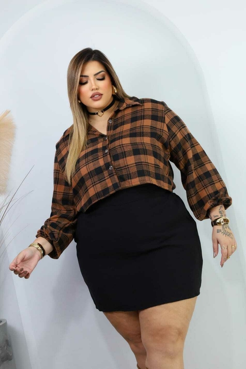 Cropped Xadrez Flanelado
