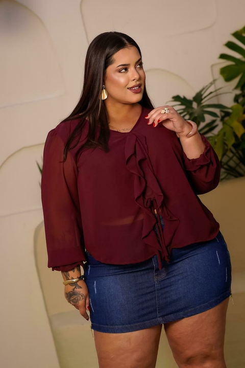 Saia Jeans Zíper - comprar online