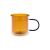 Caneca Dueto com Parede Dupla de Vidro 350ml - Âmbar