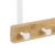 Cabideiro de Porta Bambu 5 Ganchos Sem Furar - Branco - yugen 