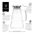 Jarra de Vidro com Tampa - 1,8L - comprar online