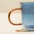 Caneca Dueto com Parede Dupla de Vidro 350ml - Azul - loja online