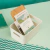Caixa Organizadora Canelada com Tampa de Bambu 6L - Branco - comprar online