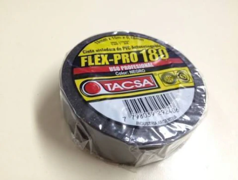 CINTA AISLADORA FLEX-PRO 180 x 10 MTS "TACSA"
