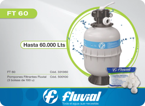 FILTRO INYECTADO DE 60.000 LTS FLUVIAL