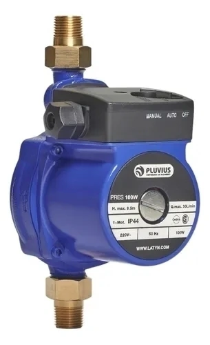 BOMBA PRESURIZADORA 1/8 HP 100w "PLUVIUS"