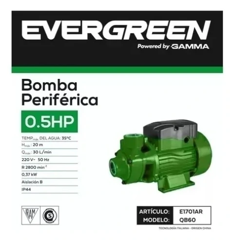BOMBA PERIFERICA "EVERGREEN" by GAMMA