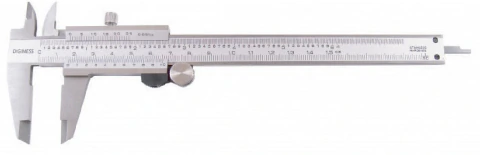 CALIBRE METALICO CROMADO MATE C/ F DE 0 a 150 mm