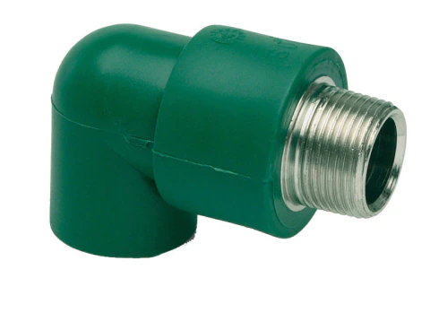 CODO A 90° FUSION INSERTO METELICO ROSCA MACHO