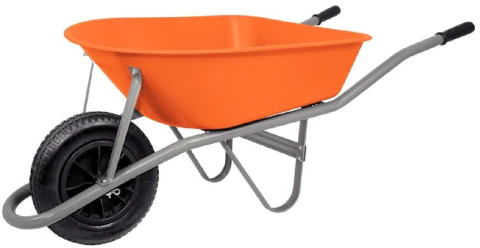 CARRETILLA PLASTICA RUEDA NEUM. 55 L. TRAMONTINA