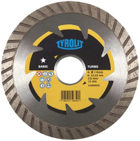 DISCO DIAM. TURBO 4 1/2" "TYROLIT" BASIC - comprar online