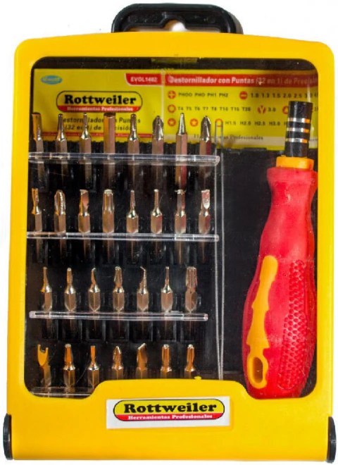 DESTORNILLADOR PRECISION C/ PUNTAS 32 pzas.