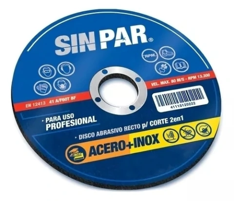 DISCO PLANO O/A."SIN PAR" 4.5"