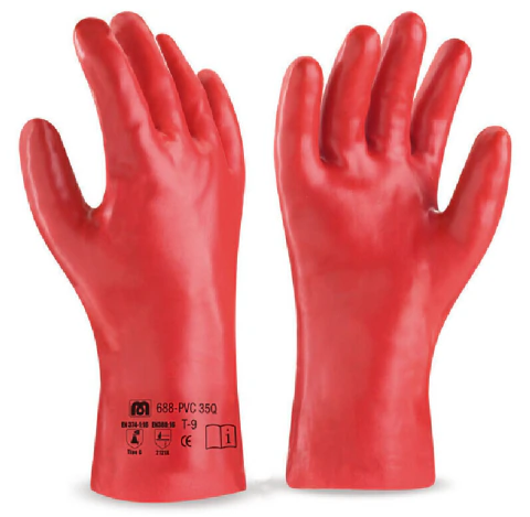 GUANTE PVC INDUSTRIAL ROJO